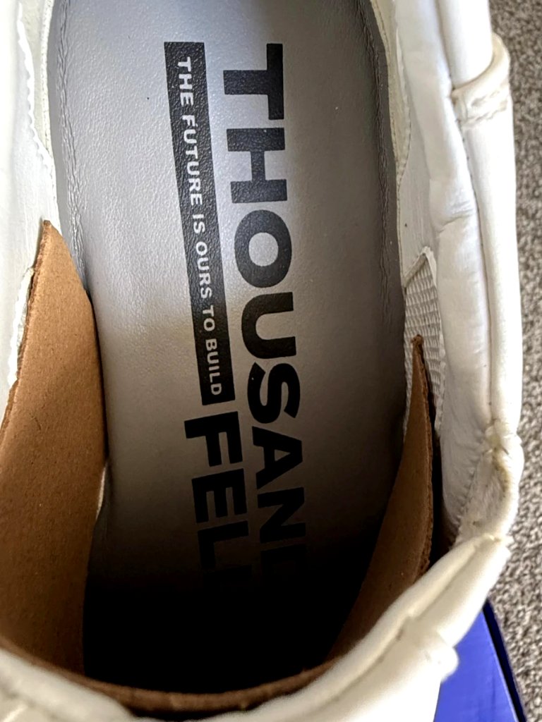 Thousand Fell Women's Slip-On White Lime Sneakers Size 7.5 Nib — image 6 of 8